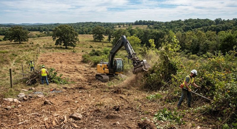 Construction Site Land Clearing in Utah County, UT